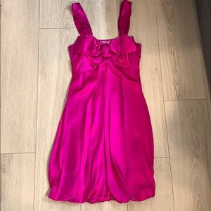 Pink Bow Wendy Katlen silk dress